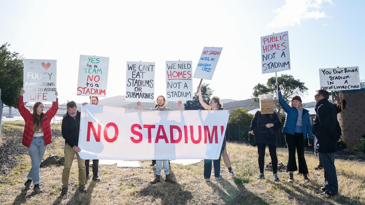 The group were eager to disrupt proceedings. Picture: NCA NewsWire/ Alastair Bett