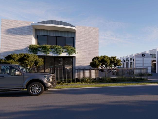 Artist impression of a new Warehouse development planned for Bundall on the former site of the Iceland ice skating rink. Picture: Supplied