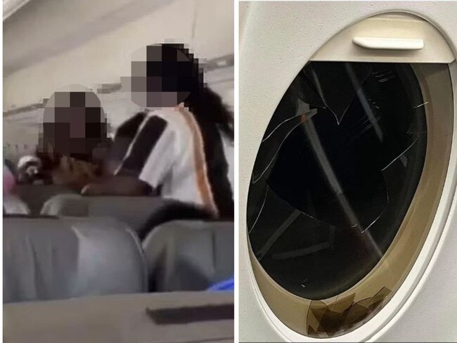 Passengers arrested after wild mid-air brawl
