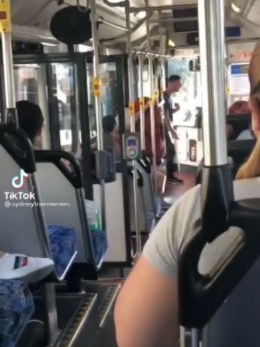 A passenger's vile rant has been captured on camera.