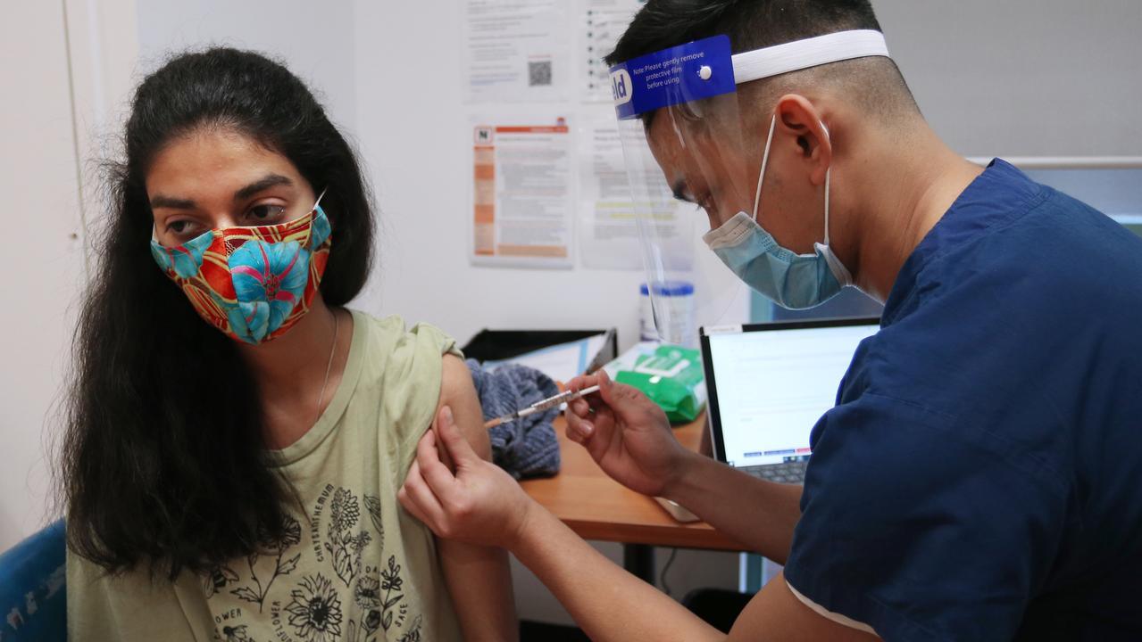 Australia will reach eight million vaccinations on Friday. Picture: Lisa Maree Williams/Getty Images