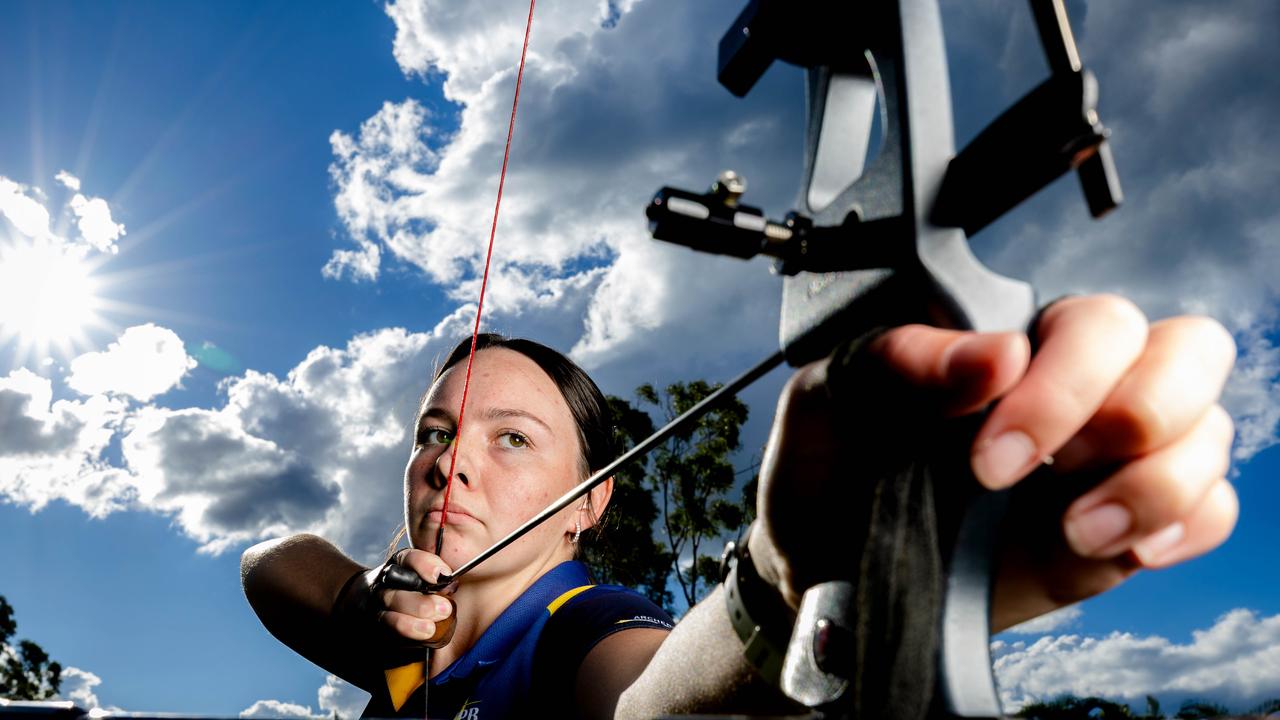 Redland teen Gabrielle West has her sights set on getting to Canada for the World Archery Youth Championships but she first has to raise $10,000. Picture: Richard Walker