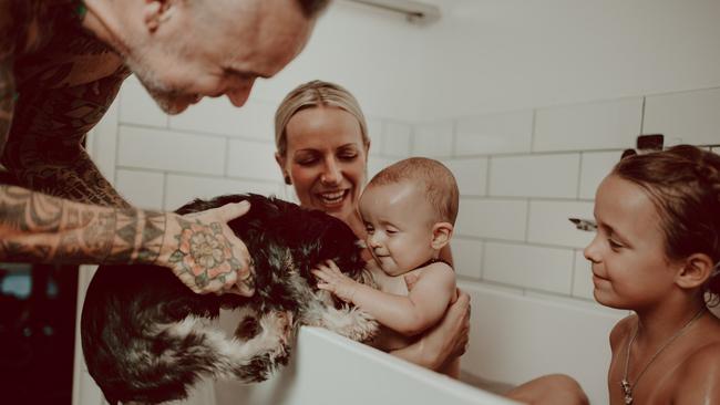 The Motherhood Project is a series of photos captured by Brisbane mother-of-five Roseann Hall. Picture: Roseann Hall