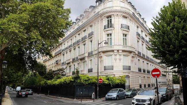 An apartment building owned by Jeffrey Epstein in the 16th arrondissement of Paris. Picture: AFP