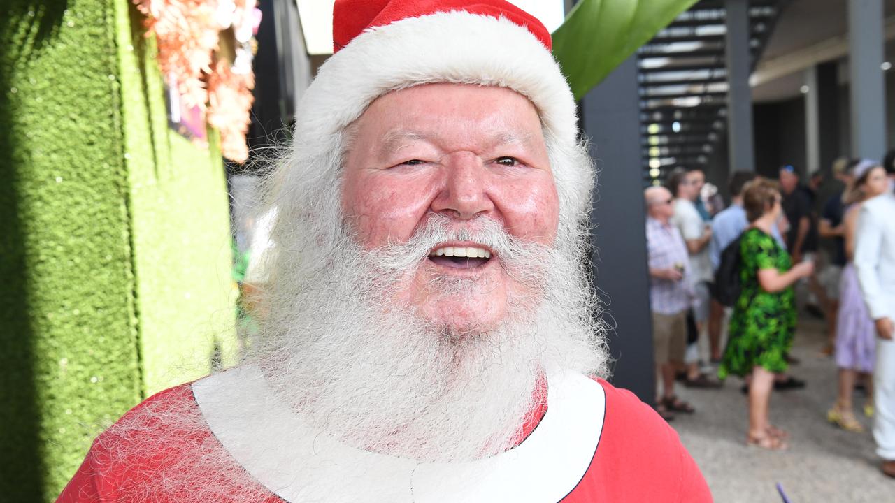 Santa (Ray Bain) at the 2022 Darwin Cup. Picture: (A)manda Parkinson