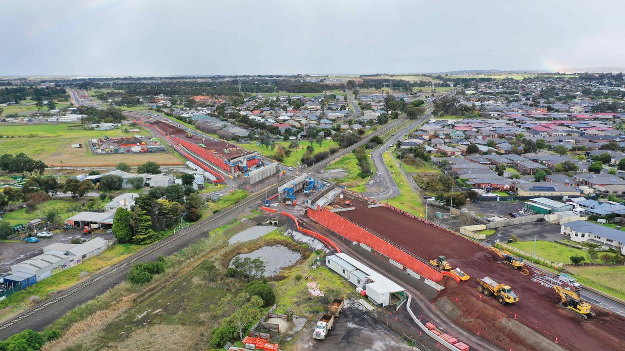 Aerial photographs of Barwon Heads upgrade. Picture: Alan Barber