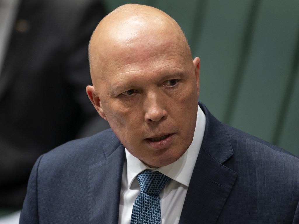 Defence Minister Peter Dutton says the Chinese ship had been tracked for a few days. Picture: NCA NewsWire / Martin Ollman