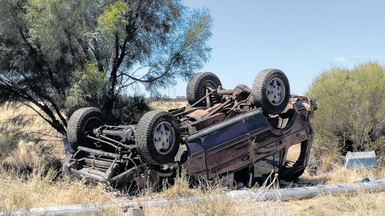 The car rolled near Kondinin killing the two parents. Picture: 7 News