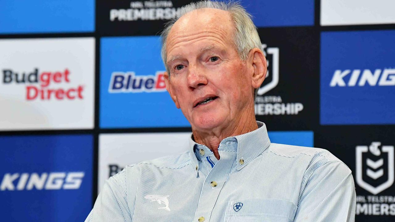 Dolphins coach Wayne Bennett wants the clubs to be accountable rather than have an independent doctor in the bunker. Picture: Patrick Woods