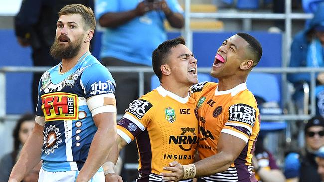 The Broncos and the Titans are the NRL’s best and worst supported clubs, respectively. Picture: AAP Image/Dave Hunt