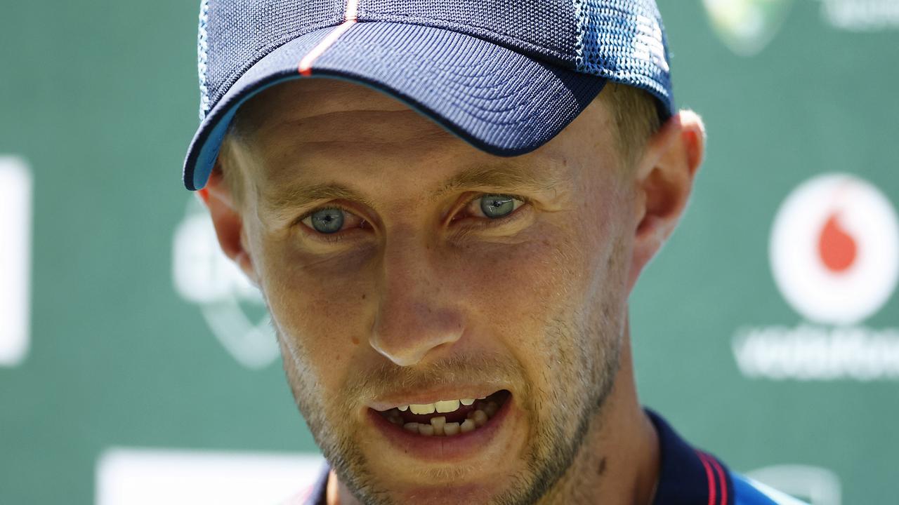 Joe Root’s captaincy is hanging by a thread. Picture: Daniel Pockett/Getty Images