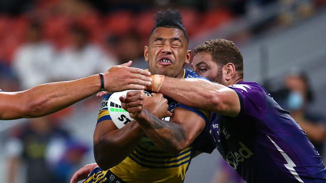 Parramatta centre Waqa Blake has come under fire recently for his defensive reads.