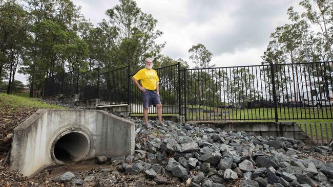 Ken Hegerty is angered by the new development in Carseldine. PICTURE: AAP/Renae Droop.