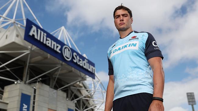 SYDNEY, AUSTRALIA - AUGUST 31:  New Waratahs signing Rob Simmons poses during a Waratahs media opportunity at NSW Waratahs HQ on August 31, 2017 in Sydney, Australia.  (Photo by Mark Metcalfe/Getty Images)