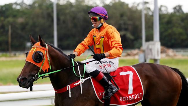 Race 4 at Cannon Park. Winner Bet On Love with jockey Stephen Wilson. Picture: Stewart McLean