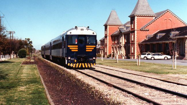 Chateau Tanunda owner John Geber wanted to use his bluebird train to service the Barossa Valley wine region.