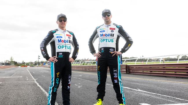 (L-R) Lee Holdsworth and Chaz Mostert are teaming up again for Walkinshaw Andretti United. (Photo by Daniel Kalisz/Getty Images)