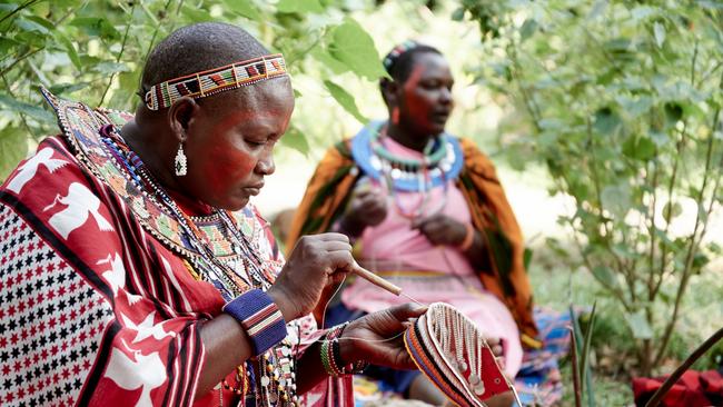 Maasai women in Sanctuary Olonana.