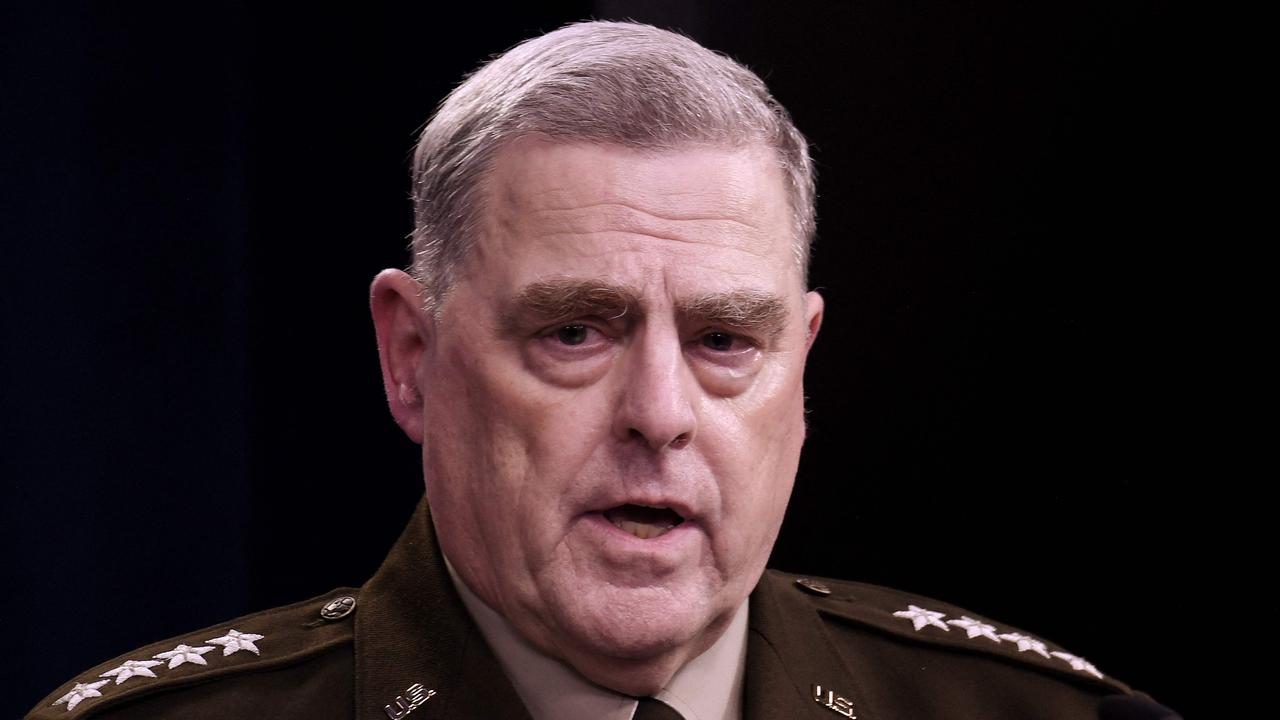 General Mark Milley twice phoned his Chinese counterpart, Genal Li Zuocheng of the People’s Liberation Army, to assure him the US wouldn’t attack. Picture: Oliver Douliery/AFP