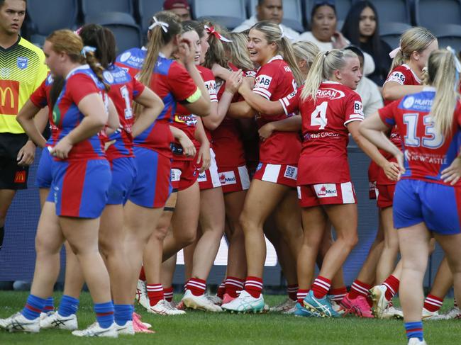 The Steelers celebrate a try. Picture: Warren Gannon Photography