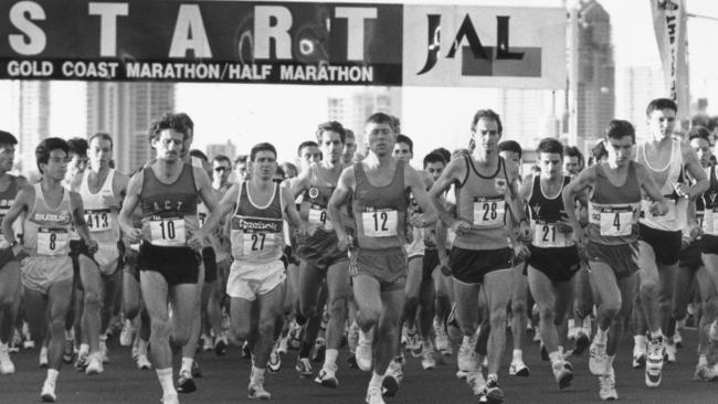 Start of Gold Coast Marathon 1991