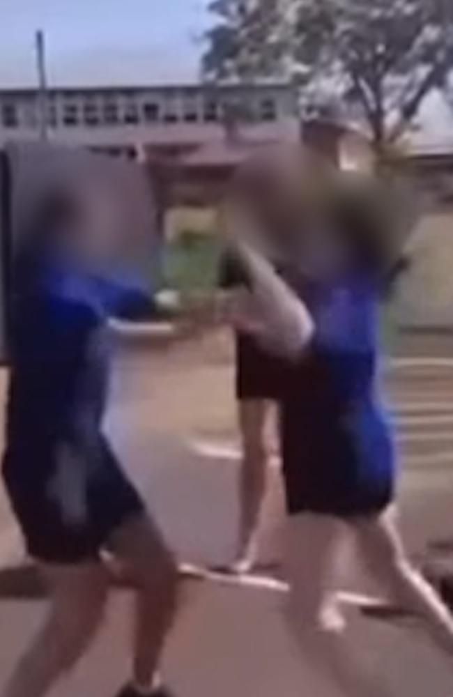 Video of Sunshine Coast schoolchildren fight in uniforms. Picture: Instagram.