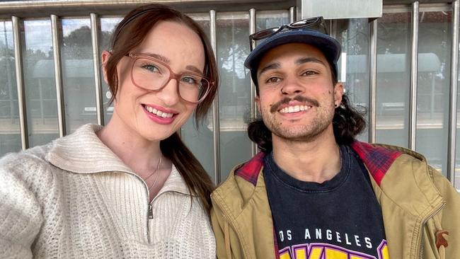 Dylan and Irrgang and Caitlyn Robeson happily dating after matching on Tinder.