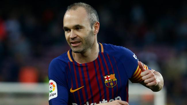 Barcelona midfielder Andres Iniesta is interested in a move away from Europe.