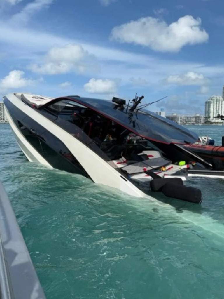 That's not good for the $4m boat. Photo: USCG Southeast
