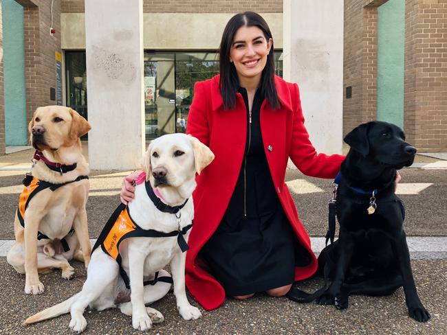 MP Eleni Petinos has been sighted at a coronavirus testing clinic. Picture: Eliza Barr