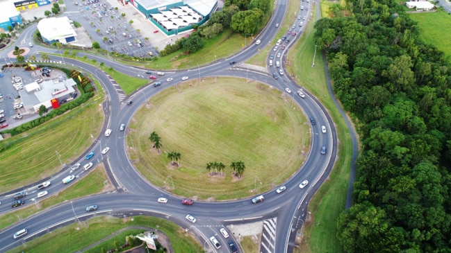 Traffic on the Smithfield roundabout