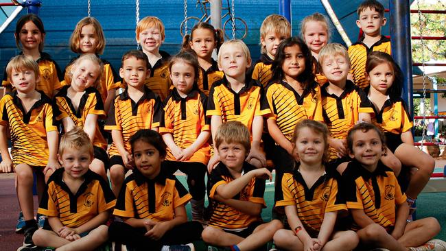 20/08/2024 - Bees Creek School - A4 PaulicBack Row, left to rightGeorgia, Lillian, Eli, Georgie, Beau, Elsey, LeviMiddle row:Cooper, Anne, Brayden, Grace, Cooper, Henna, Remiel, BlakeFront row:Toby, Alayna, Harley, August, Sophie Picture: Rachel Webster