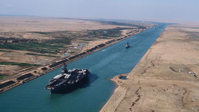 The Suez Canal is an artificial sea-level waterway.