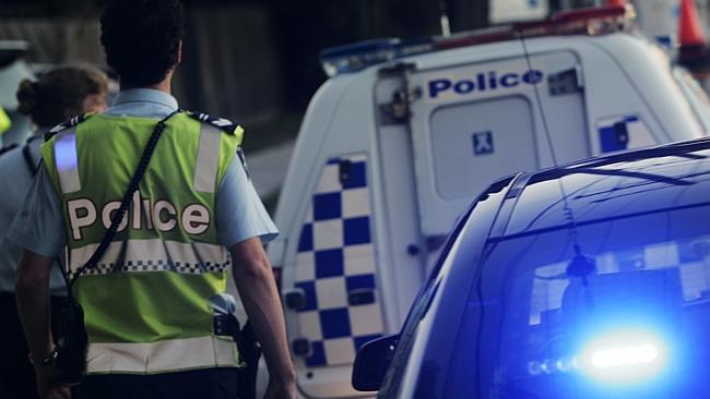 Victoria Police Epping Traffic Management Unit on patrol in the Northern suburbs of Melbourne. Arriving at the scene of a car...