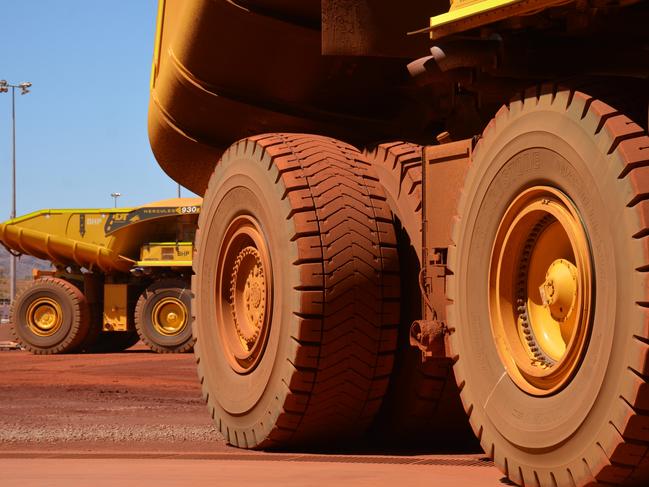 BHP began production at its $US3.6bn ($A4.98bn) South Flank iron ore mine, 56km northwest of Newman in Western Australia’s Pilbara region, in late May - shortly after the iron ore price hit a record $US233 per tonne. It was officially opened on Thursday. Picture by: Rebecca Le May