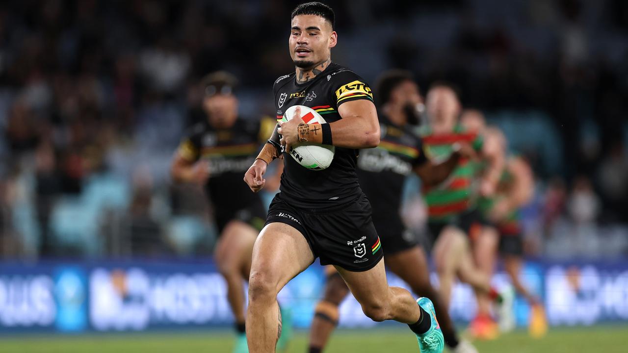 The Panthers ran away with it in the second half to silence what was already a very quiet crowd. Picture: Cameron Spencer/Getty Images