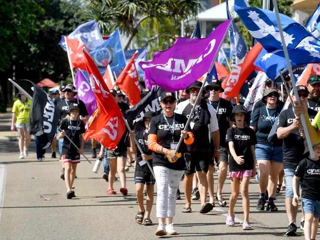 Townsville Labor Day March at Strand Park. Picture: Evan Morgan