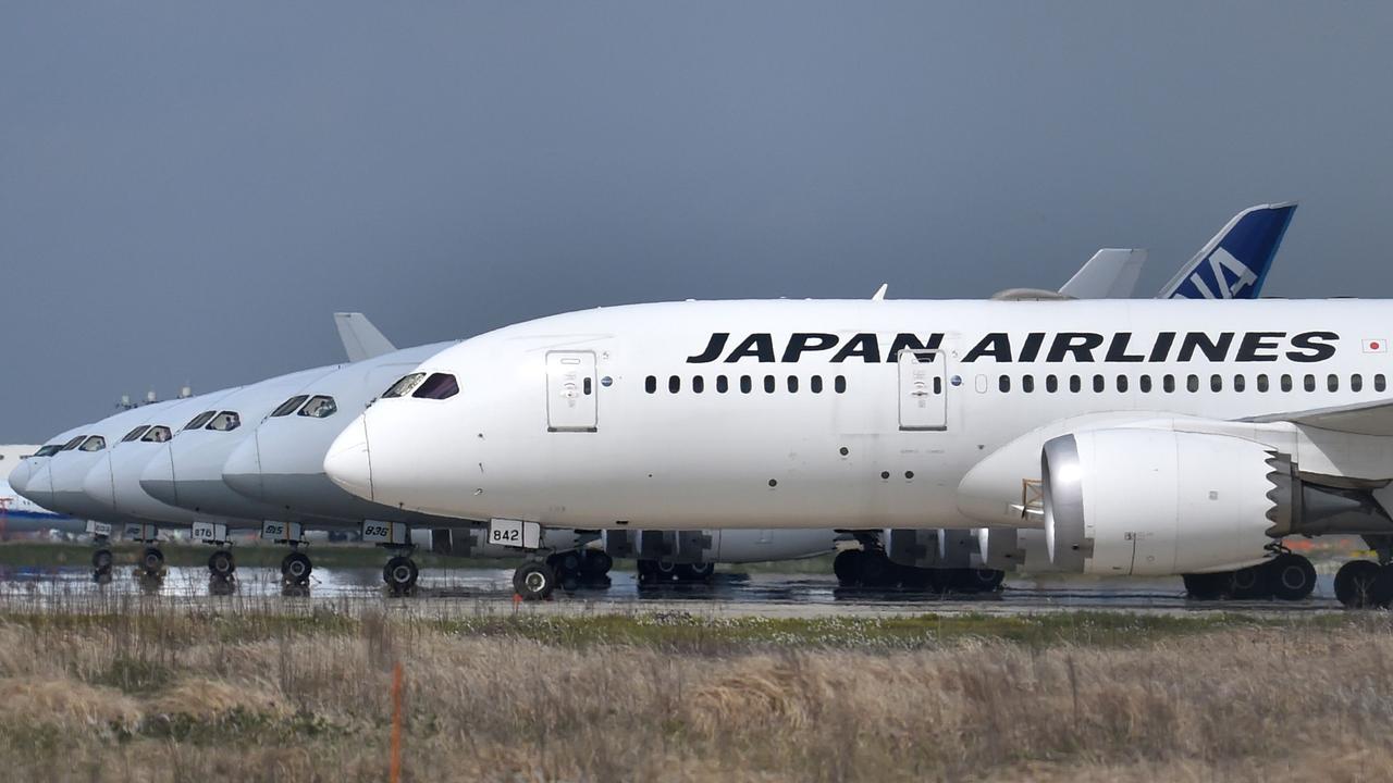 Japan Airlines (JAL) filed a complaint about the behaviour of Australia’s rugby 7s side. Picture: Kazuhiro Nogi / AFP