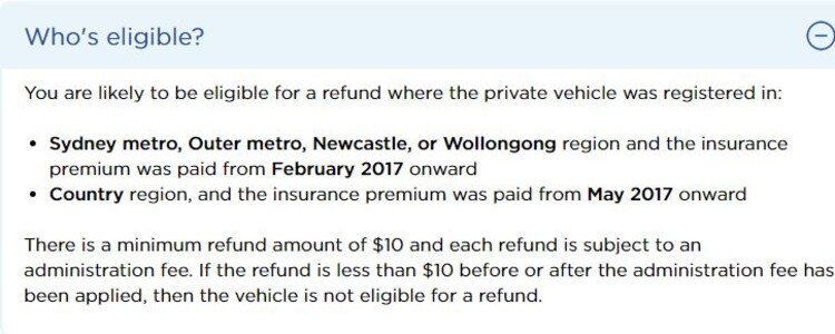 Even if you are entitled to a $10 refund the admin fee means you won't be eligible after it is applied. Picture: Service NSW