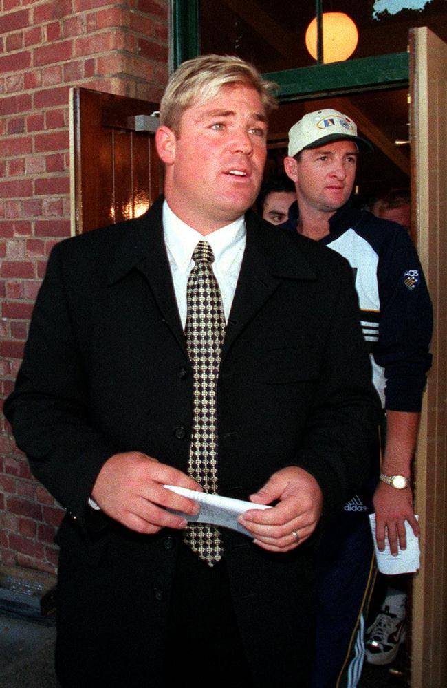 Warne and Mark Waugh were told the fines would not be made public.