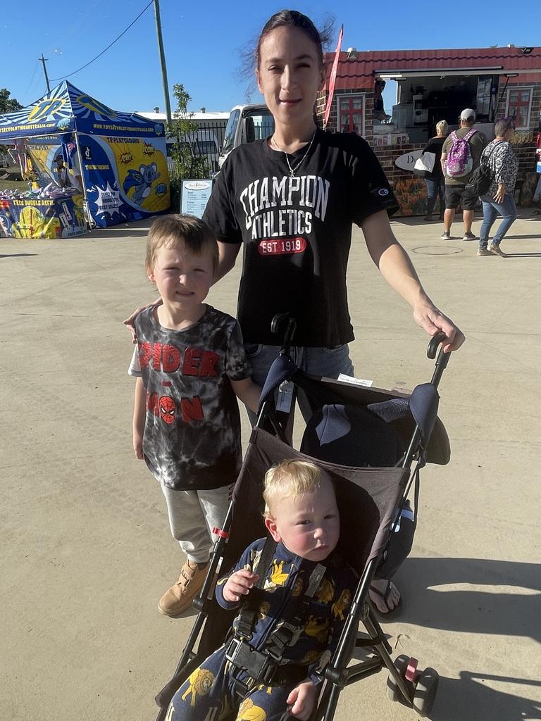 Destiny, Coen and Kobi Haines enjoyed the 2023 Bundaberg Show.