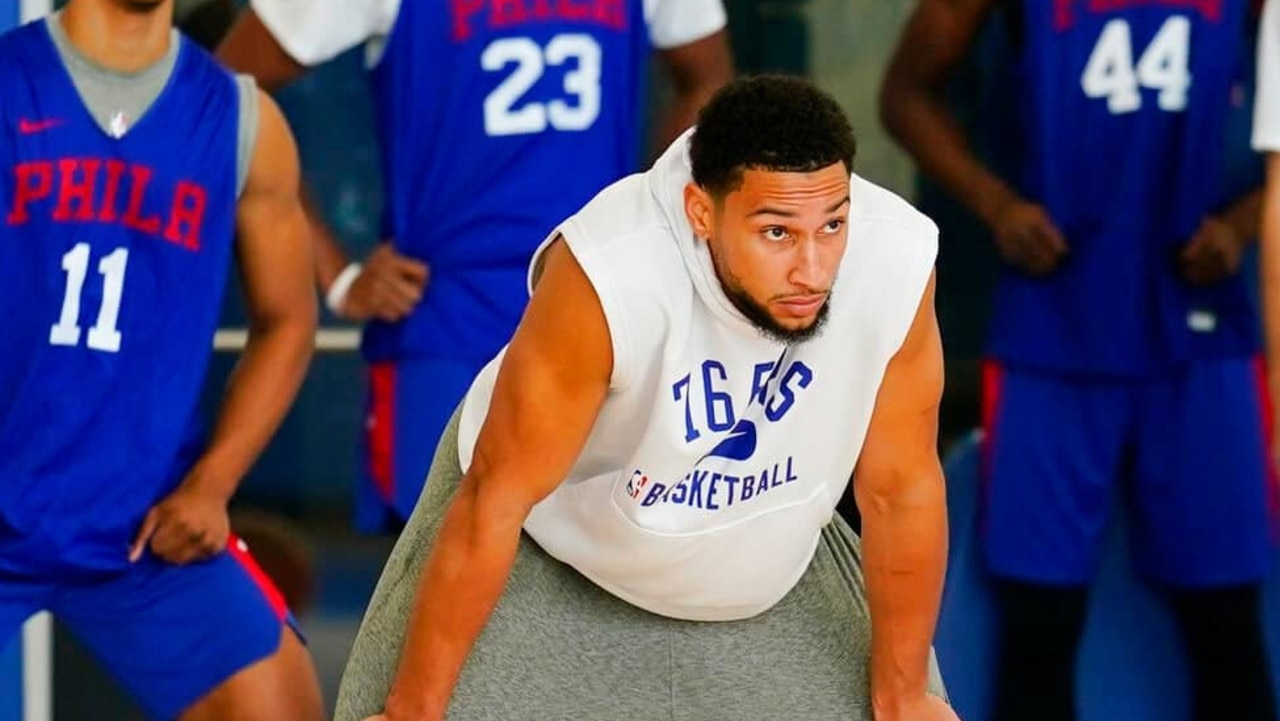 Ben Simmons at 76ers training.