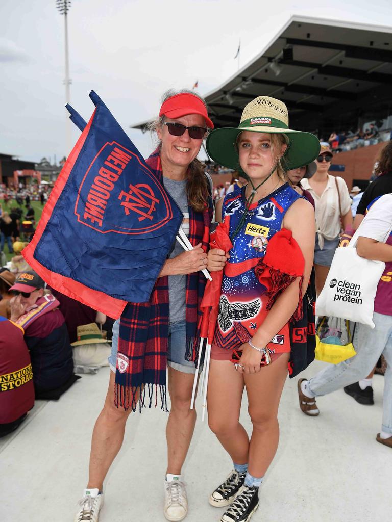 Ged Millard Croft and Sammy Wolsten at the NAB AFLW grand final. Picture: Patrick Woods