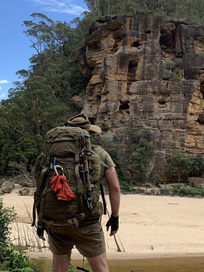 David Bartley at Canoe Creek in Wollemi National Park. Image Supplied.