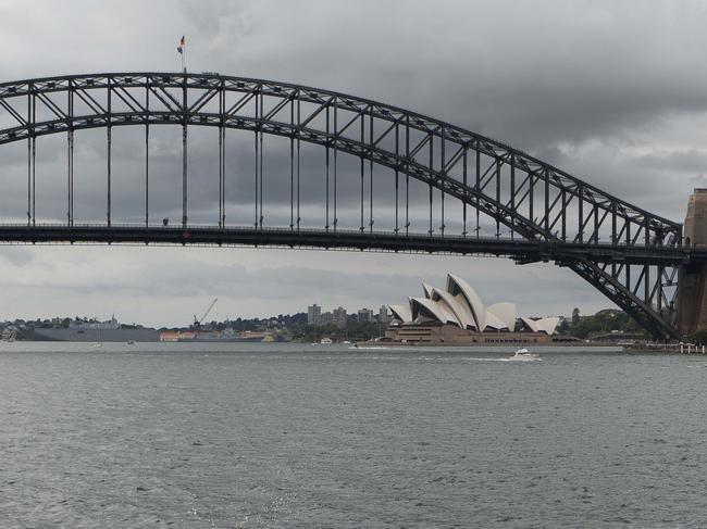 SYDNEY, AUSTRALIA - Daily Telegraph Photos, DECEMBER 29, 2023: Cloudy sky over the Sydney Harbour. Generic of weather at Kirribily in Sydney. Picture: Daily Telegraph  / Flavio Brancaleone