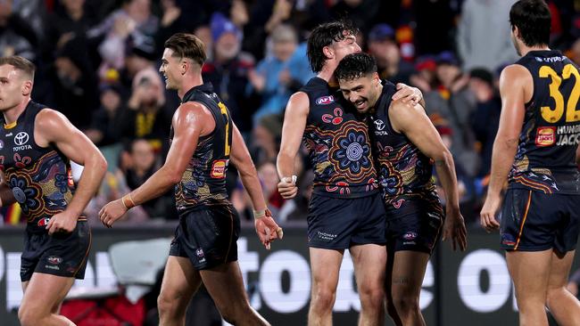 The Crows remain right in the hunt for a finals spot. (Photo by James Elsby/AFL Photos via Getty Images)