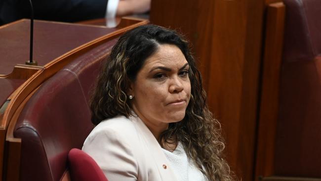 Senator Jacinta Nampijinpa Price said unsupervised children were a leading cause of the crisis in Alice Springs. Picture: NCA NewsWire / Martin Ollman