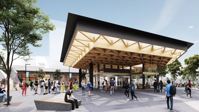 Monash University would get a new train station to the north of its Clayton campus. Picture: Supplied