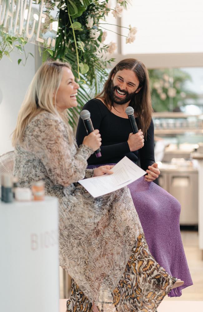 Catherine Gore and Jonathan Van Ness broke down some clean beauty myths for The Beauty Diary. Picture: Supplied