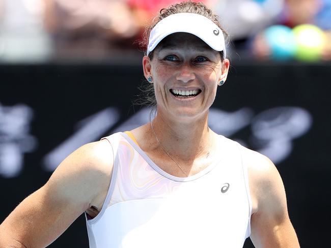 Sam Stosur says she got goosebumps thinking about de Minaur winning the Australian Open. Picture: Mark Stewart